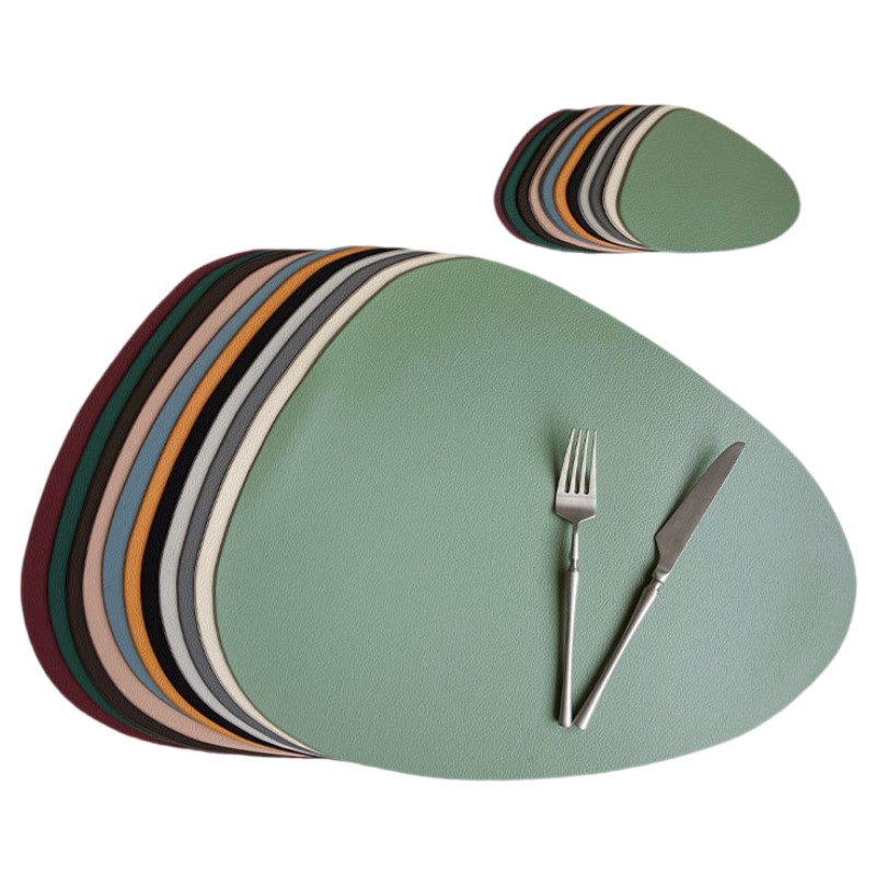 Outdoor Furniture Green - 1/6/10세트 식탁 매트 세척 가능 녹색