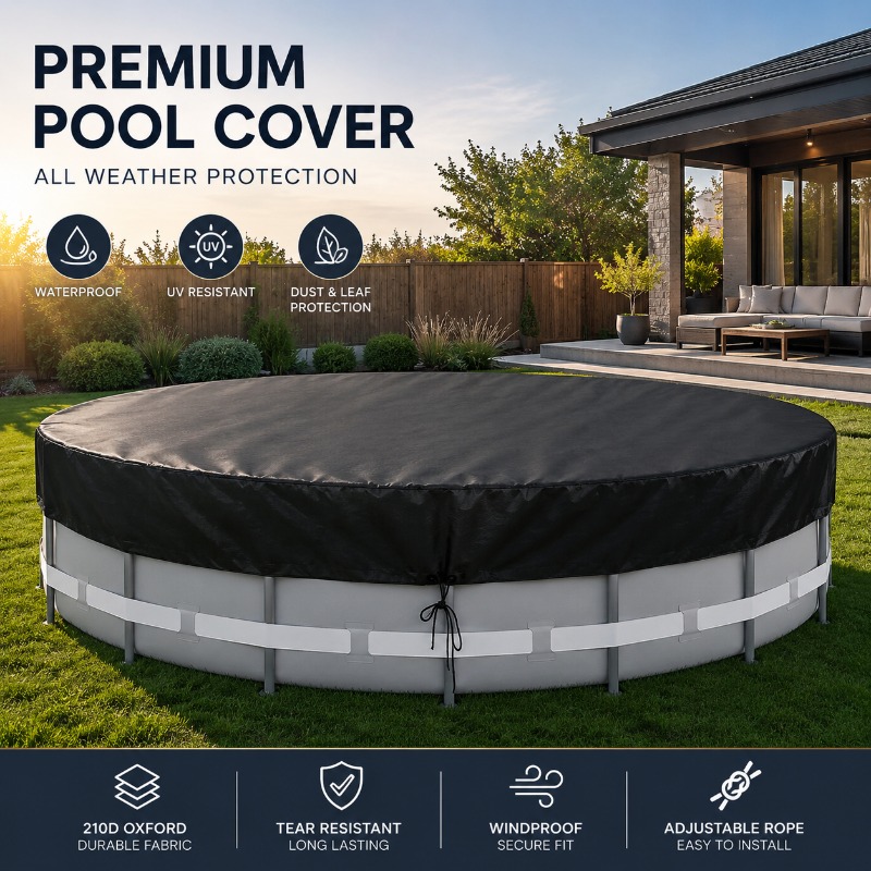 Outdoor Furniture For Pool - 옥스포드 원형 수영장 커버 방수 방진