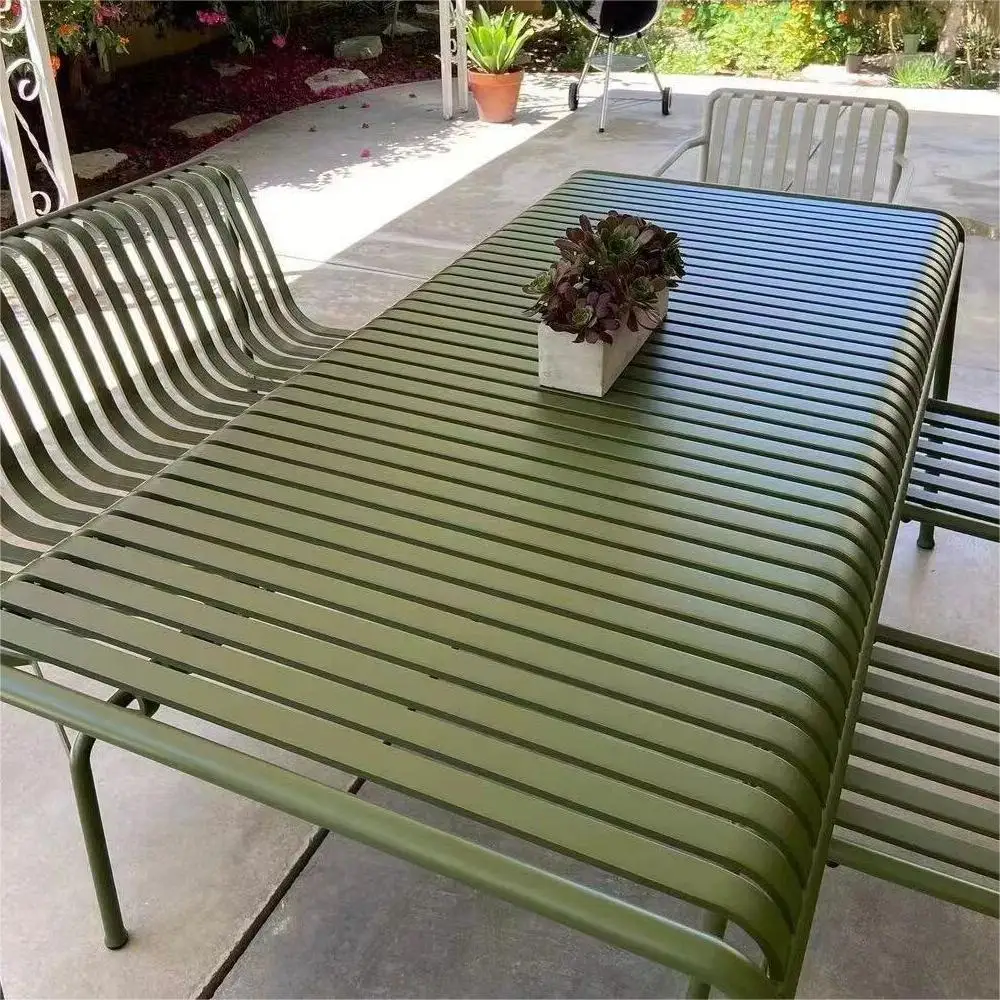 단철 모던 심플 발코니 야외 테이블 및 의자 마당 야외 - Outdoor Furniture Green 리뷰 및 가격