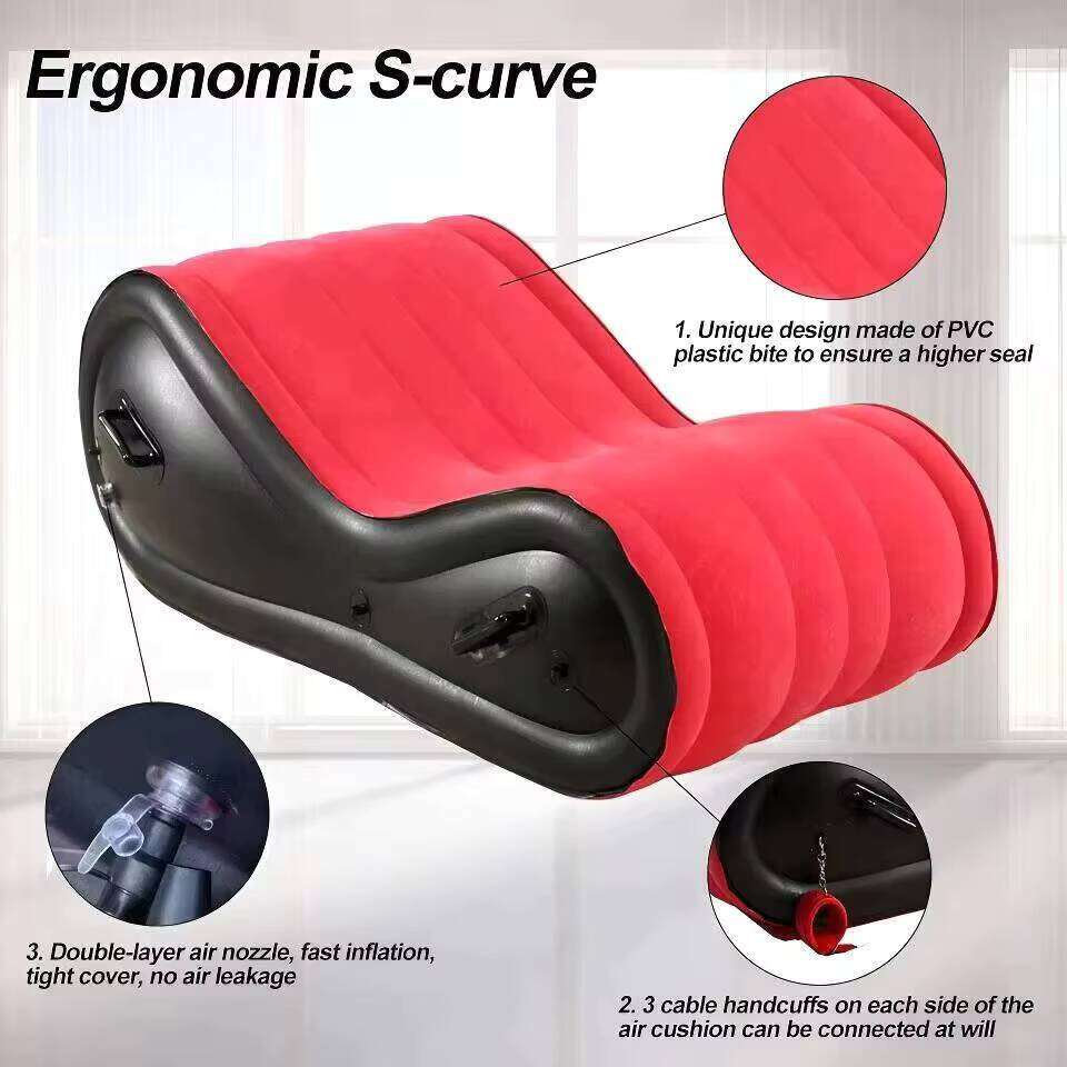 빨간색 성인용 에어 소파 침대, 고하중 PVC 가구,  - Outdoor Furniture Epping 리뷰 및 가격