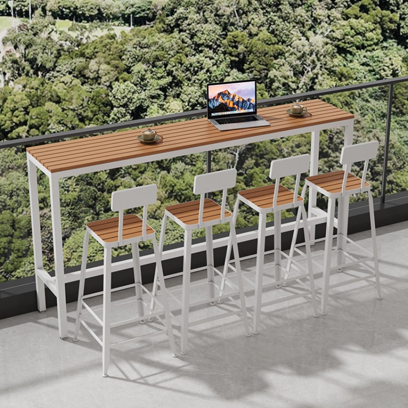 현대적인 야외용 내후성 바 테이블, 파티오용 롱 펍 테 - Outdoor Furniture Cafe 리뷰 및 가격