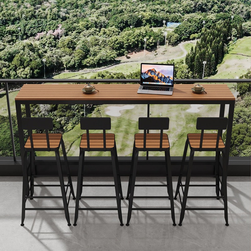 현대적인 야외용 내후성 바 테이블, 파티오용 롱 펍 테 - Outdoor Furniture Cafe 리뷰 및 가격