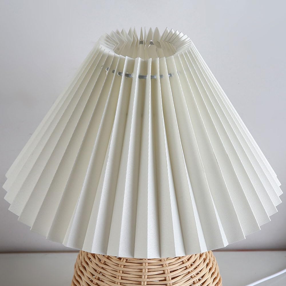 SCKDAY LED 주름 테이블 램프 라탄 베이스 레트 - Outdoor Furniture Cafe 리뷰 및 가격