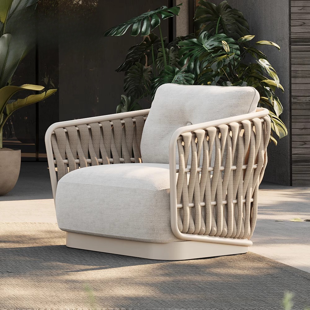 정원용 컴포트 소파 메탈 세트 고급 브레이드 로프 디자 - Outdoor Furniture Green 리뷰 및 가격