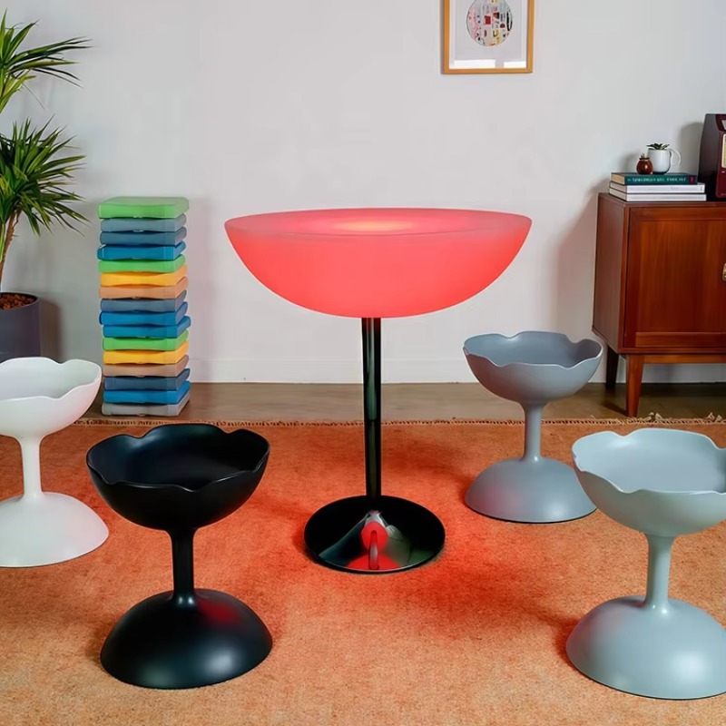 휴대용 LED 조명 바 테이블 의자, 야외 파티오 장식 - Outdoor Furniture Shop 리뷰 및 가격