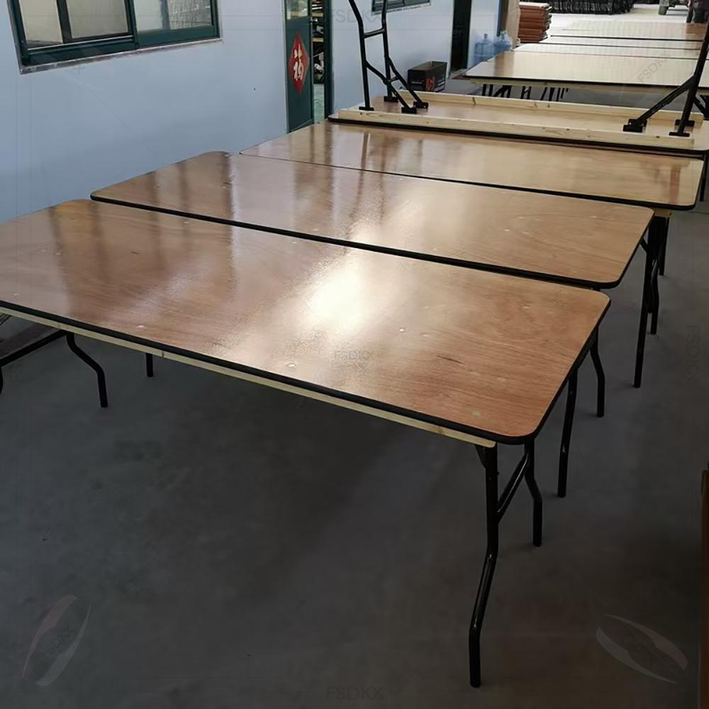 내구성 있는 직사각형 접이식 원목 식탁 (웨딩 파티,  - Outdoor Furniture Rental For Party 리뷰 및 가격