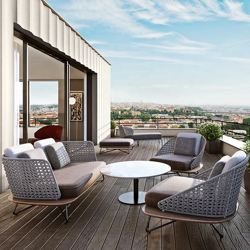 저렴한 야외 로프 가구 정원 소파 세트 라탄 모듈식 야 - Outdoor Furniture Cheap 리뷰 및 가격