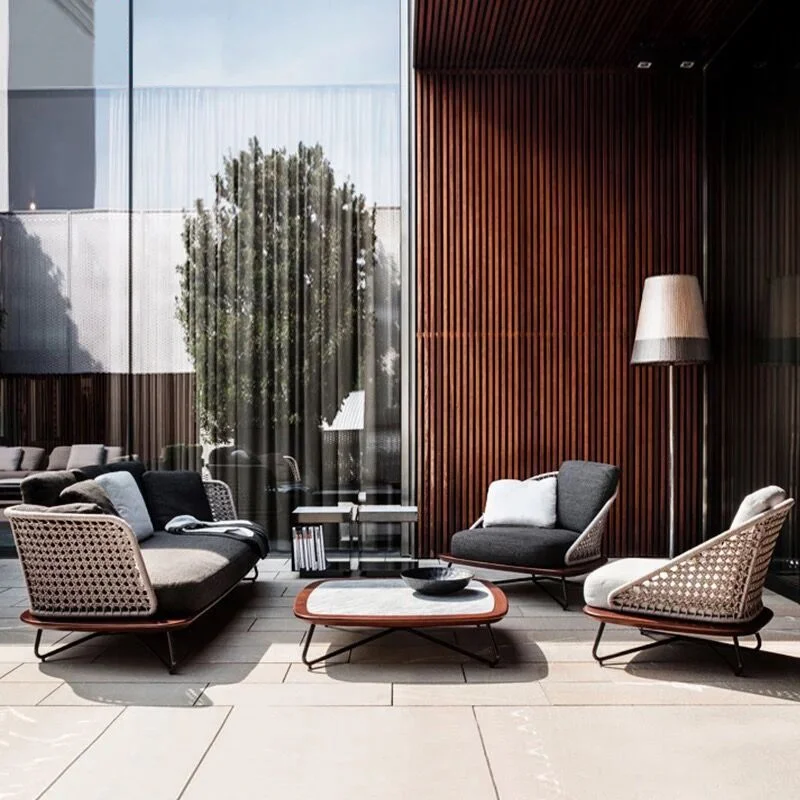 저렴한 야외 로프 가구 정원 소파 세트 라탄 모듈식 야 - Outdoor Furniture Cheap 리뷰 및 가격