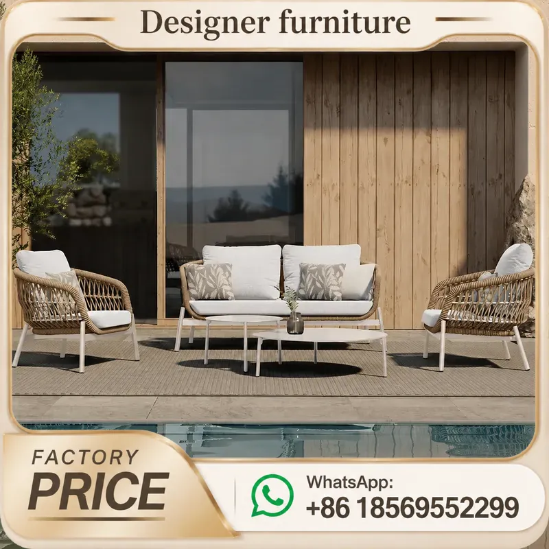 야외 로프 직조 소파 세트 (호텔 파티오 정원 빌라 발 - Outdoor Furniture For Pool 리뷰 및 가격