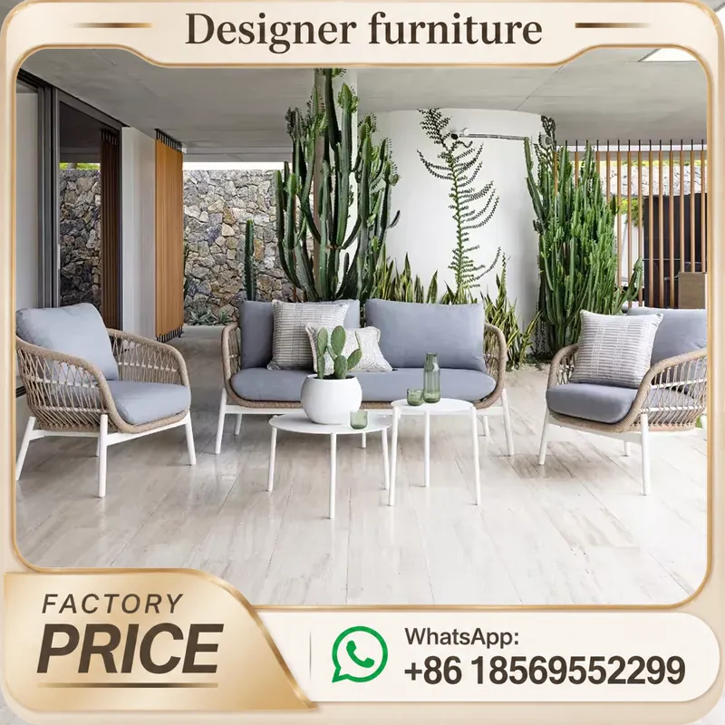 야외 로프 직조 소파 세트 (호텔 파티오 정원 빌라 발 - Outdoor Furniture For Pool 리뷰 및 가격