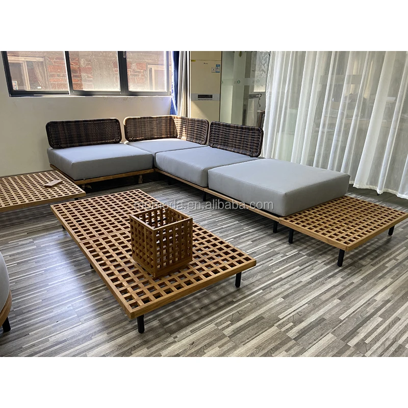 이탈리아 디자인의 견고한 티크 원목 딥 시트 모듈형 소 - Outdoor Furniture Italian 리뷰 및 가격
