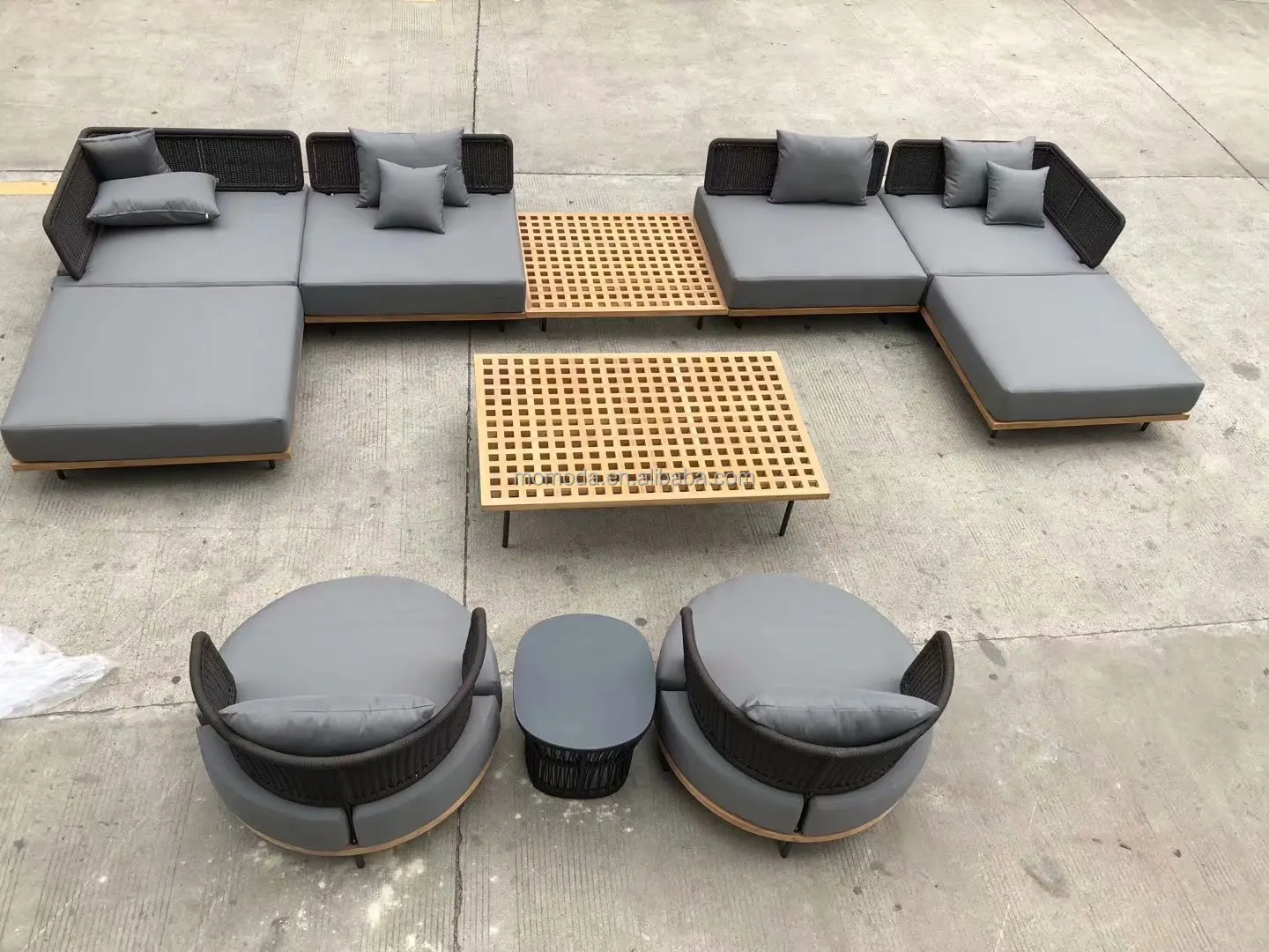 이탈리아 디자인의 견고한 티크 원목 딥 시트 모듈형 소 - Outdoor Furniture Italian 리뷰 및 가격