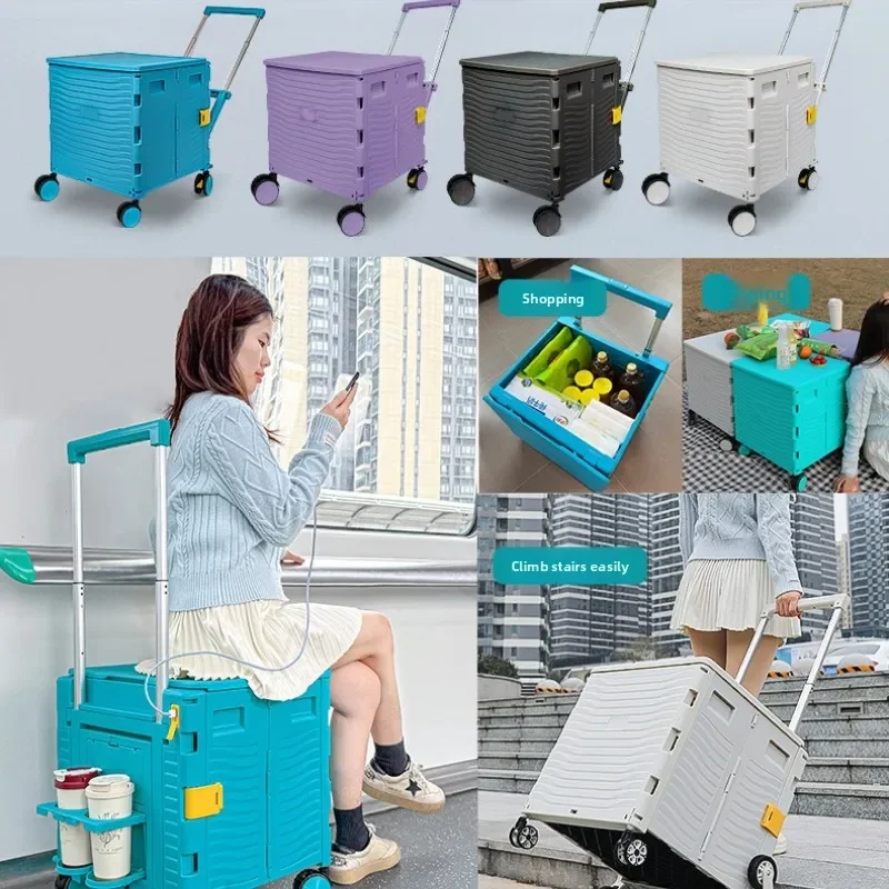 야외용 접이식 쇼핑카트, 소형 손수레, 쇼핑카트, 등산 - Outdoor Furniture Shop 리뷰 및 가격