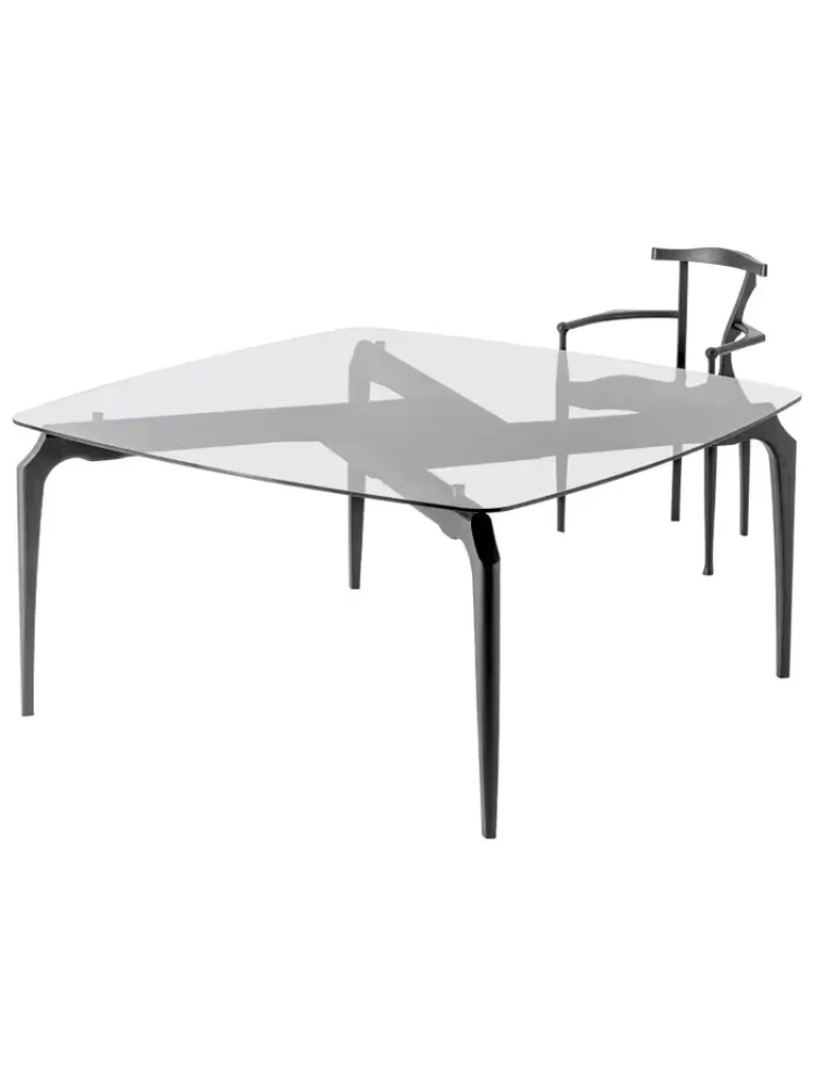 이탈리아 미니멀리스트 유리 상판 원목 테이블 및 의자  - Outdoor Furniture Italian 리뷰 및 가격