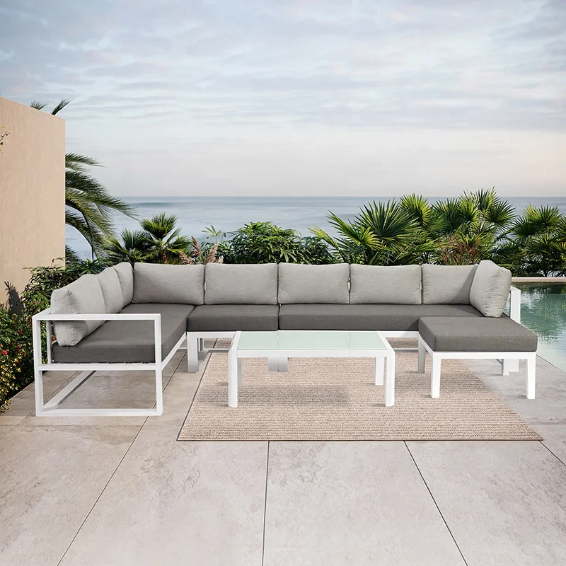 #   저렴한 흰색 L자형 파티오 모듈식 코너 라운지  - Outdoor Furniture Cheap 리뷰 및 가격